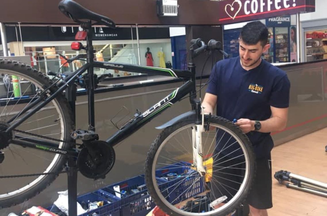 Mechanic with Bike