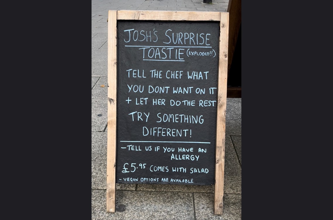 Cafe Chalkboard Sign