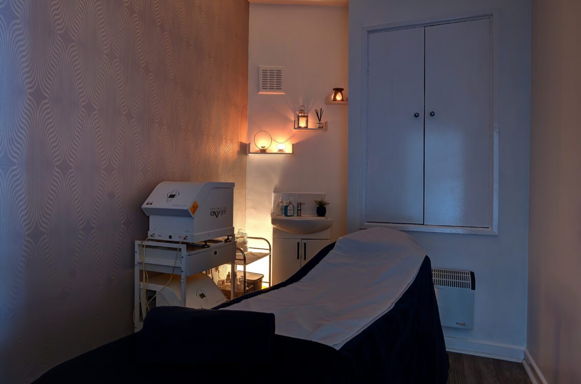 Interior image of treatment room Simply Special beauty salon.