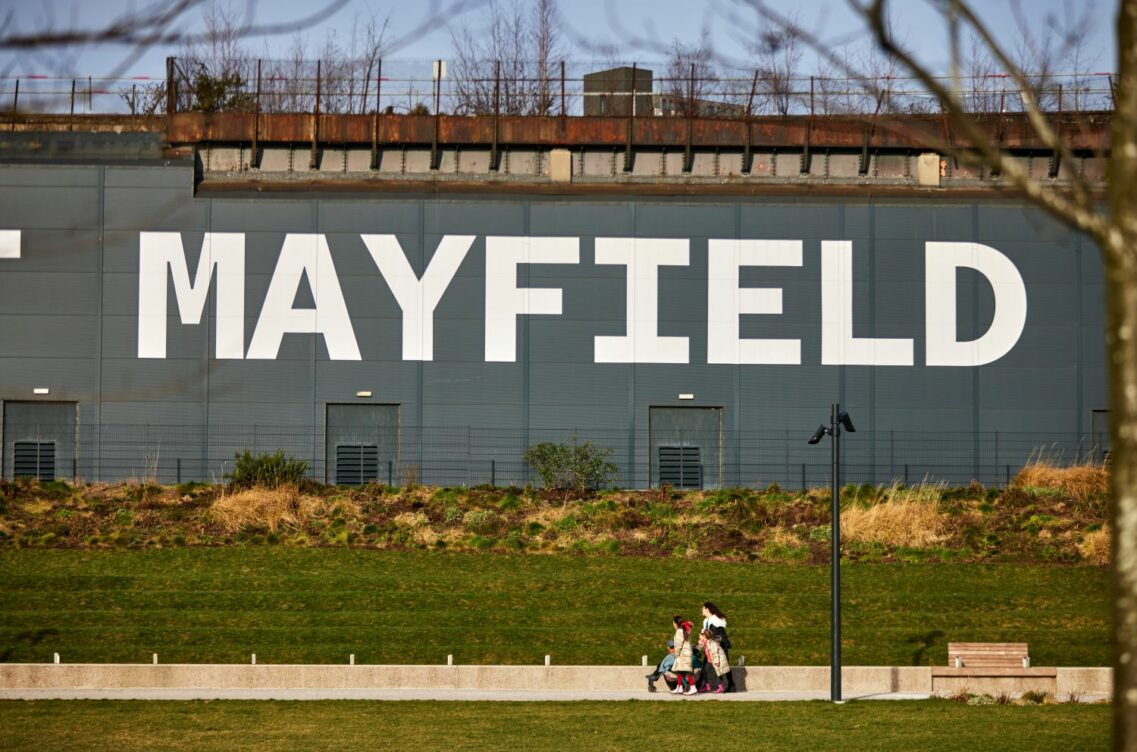 Image of Mayfield Park sign