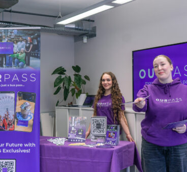 Our Pass events team and information stall